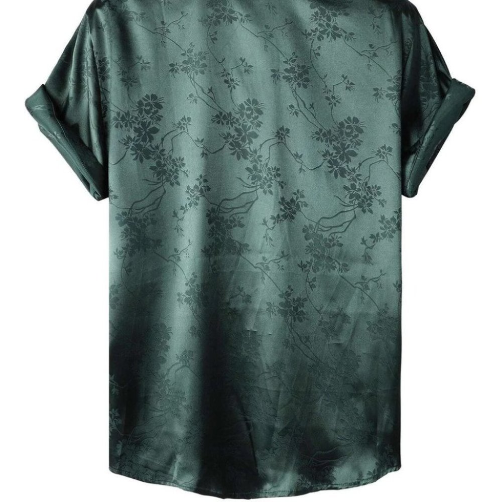 Dark Green Mens Shirt - Picture 4 of 8